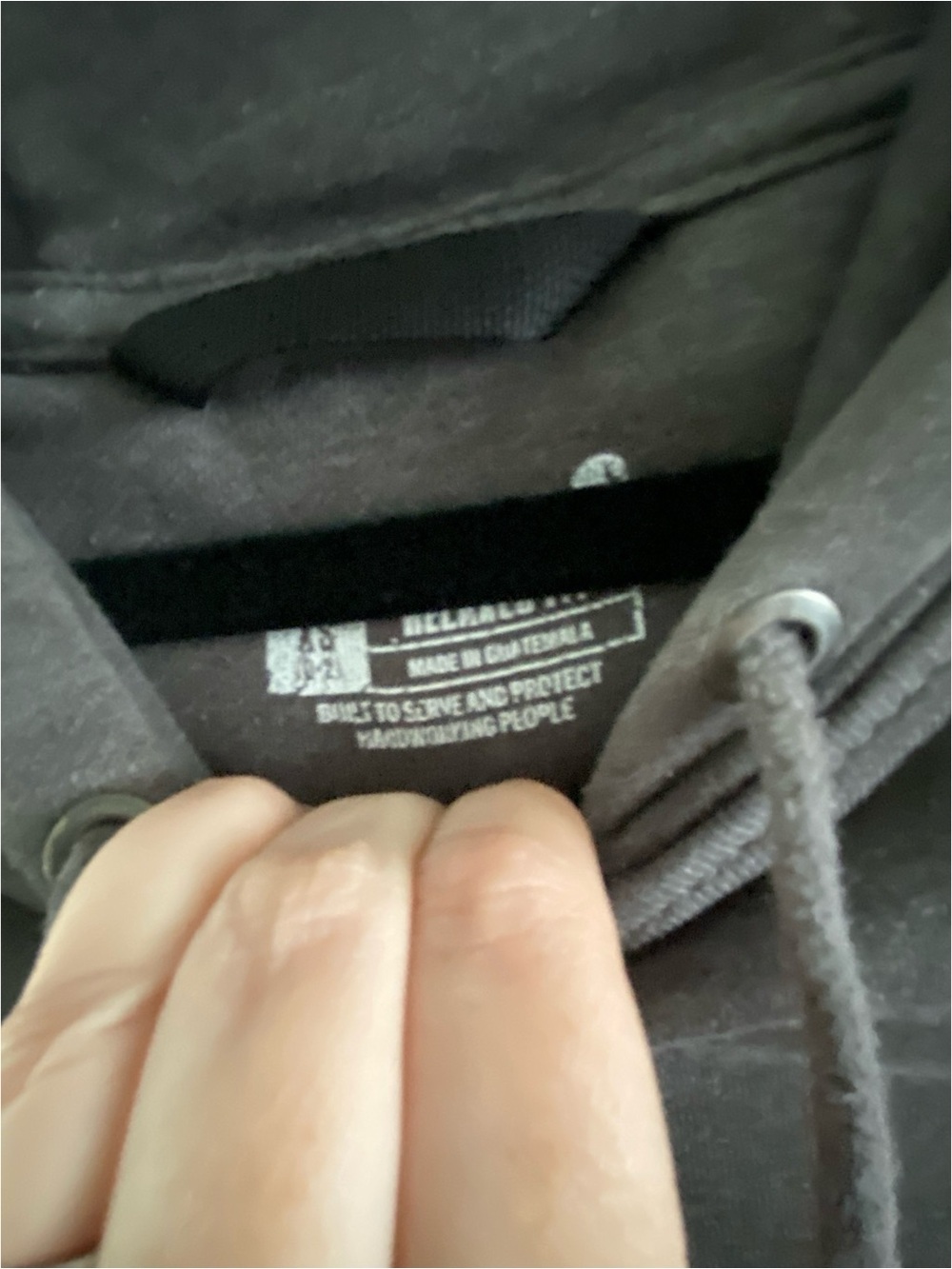 CARHARTT Dark Grey Hooded Sweatshirt Size XS - Picture 5 of 7